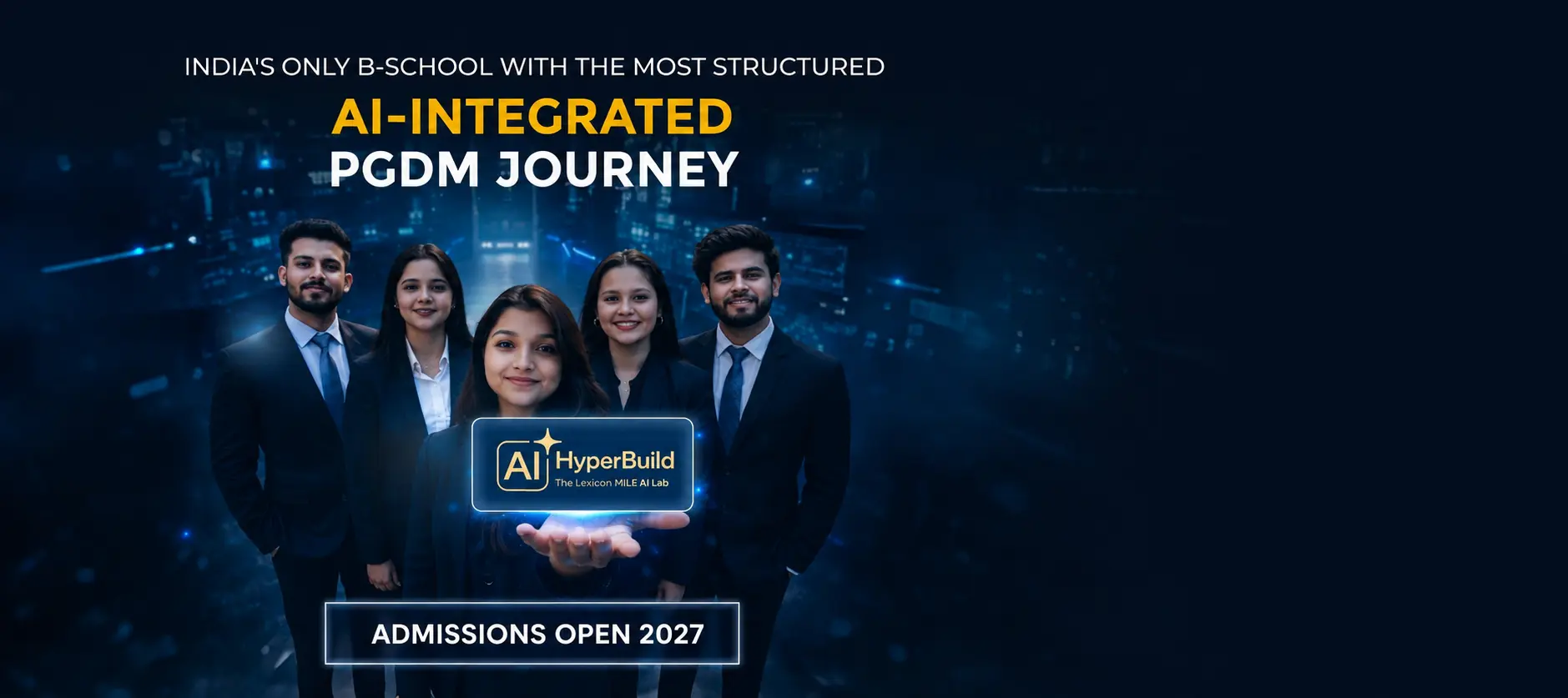 Lexicon MILE AI-Integrated PGDM Journey banner